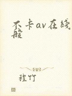 不卡av在线一般