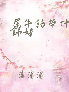 属牛的带什么配饰好