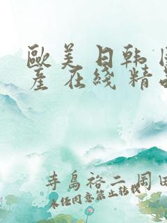 欧美 日韩 国产 在线 精品