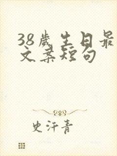 38岁生日最火文案短句