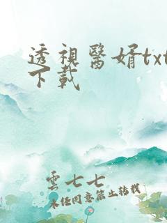 透视医婿txt下载