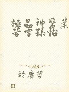 极品神医叶辰夏若雪孙怡