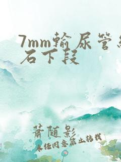 7mm输尿管结石下段