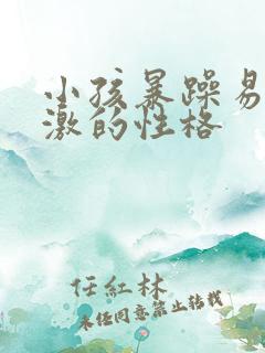 小孩暴躁易怒偏激的性格