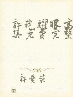 许我耀眼高清全集免费完整版在线观看