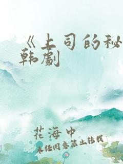 《上司的秘密》韩剧