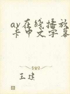 av在线播放不卡中文字幕网站