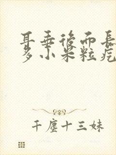 耳垂后面长了好多小米粒疙瘩