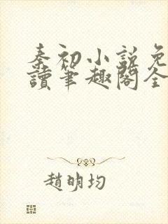 秦初小说免费阅读笔趣阁全文