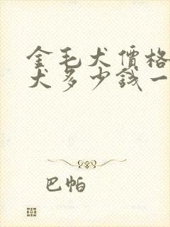 金毛犬价格金毛犬多少钱一只