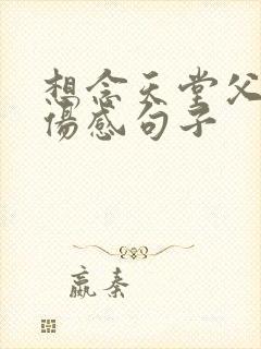 想念天堂父亲的伤感句子