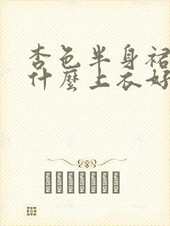 杏色半身裙搭配什么上衣好看