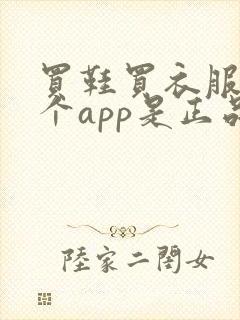 买鞋买衣服去哪个app是正品