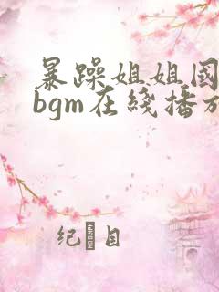 暴躁姐姐国语版bgm在线播放免费