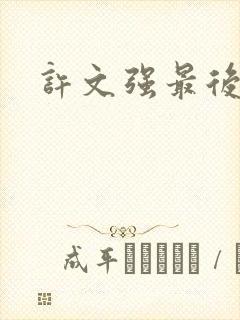 许文强最后结局