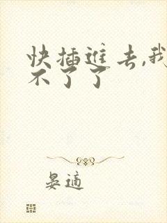 快插进去,我受不了了