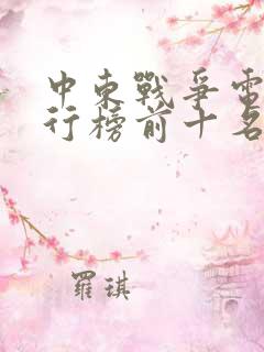 中东战争电影排行榜前十名