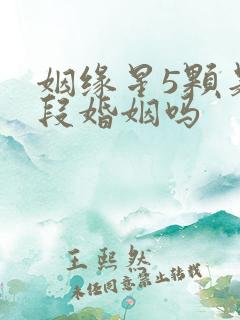 姻缘星5颗是五段婚姻吗