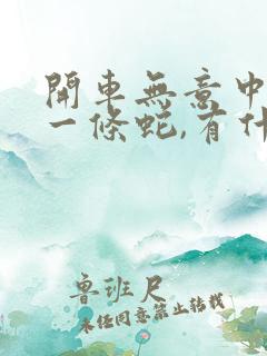 开车无意中压死一条蛇,有什么预兆