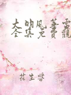 大明风华电视剧全集免费观看策驰