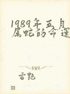 1989年五月属蛇的命运