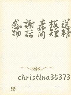 感谢老板送的礼物话简短精辟