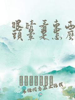 眼睛看东西模糊头晕是怎么回事