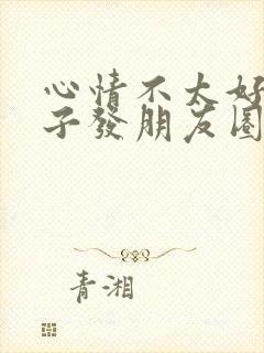 心情不太好的句子发朋友圈