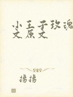 小王子玫瑰花英文原文