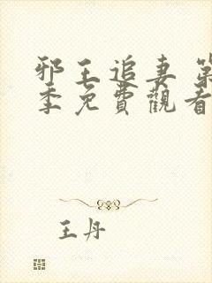 邪王追妻 第2季免费观看全集