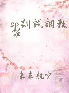 sp训诫调教小说