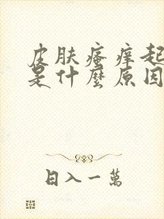 皮肤瘙痒起疙瘩是什么原因