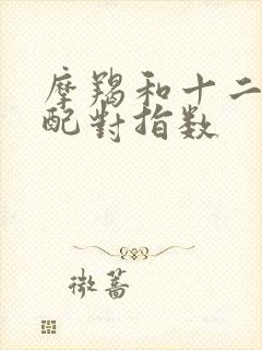 摩羯和十二星座配对指数