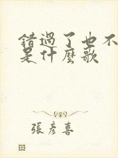 错过了也不遗憾是什么歌