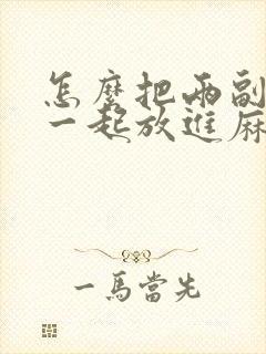 怎么把两副麻将一起放进麻将机