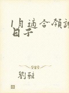 1月适合领证的日子