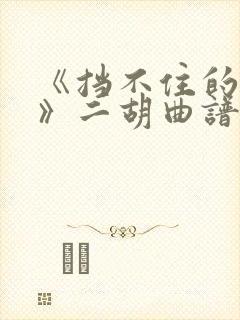 《挡不住的思念》二胡曲谱