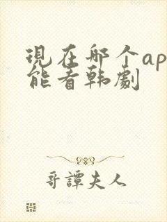 现在哪个app能看韩剧