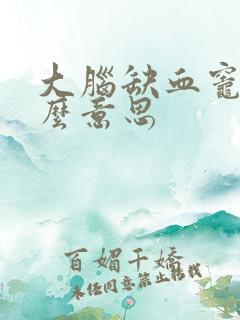 大脑缺血灶是什么意思