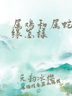 属鸡和属蛇的姻缘怎样