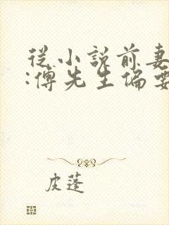 从小说前妻攻略:傅先生偏要宠我小说