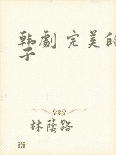 韩剧 完美的妻子