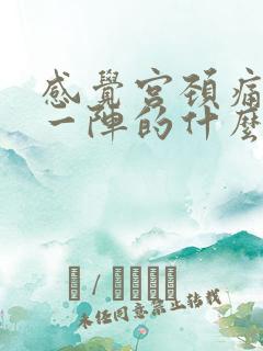 感觉宫颈痛一阵一阵的什么情况