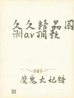 久久精品国产亚洲av调教