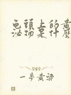 龟头上的黄色分泌物是什么