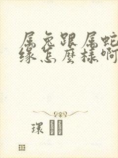 属兔跟属蛇的姻缘怎么样啊