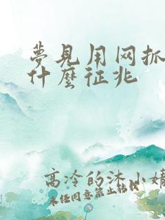 梦见用网抓鱼是什么征兆