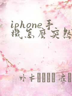 iphone手机怎么突然没声音了