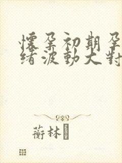 怀孕初期孕妇情绪波动大对胎儿的影响