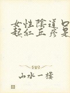 女性阴道口两侧起红丘疹是怎么回事